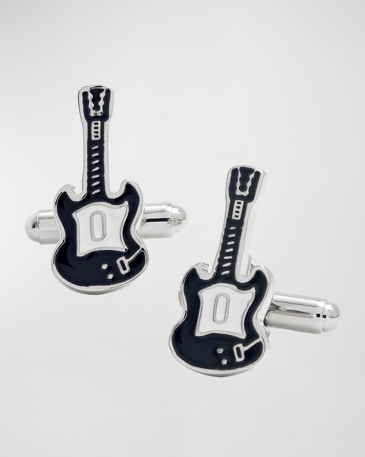 Mens Enamel Guitar Cufflinks Product Image