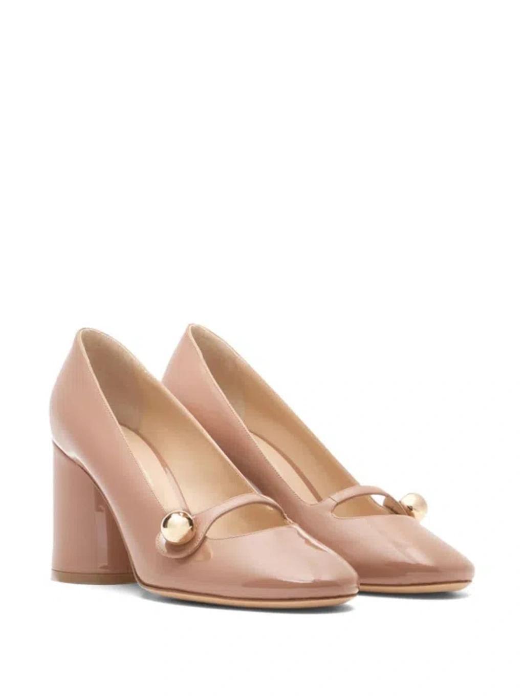 CASADEI Emily Pink Pointed Pumps With Pearl Detail In Patent Leather Woman Product Image