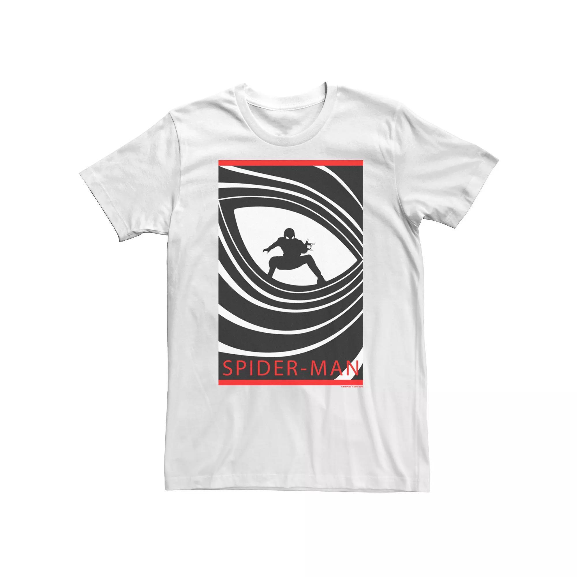 Big & Tall Marvel Spider-Man Far From Home Silhouette Poster Tee, Men's,  Product Image