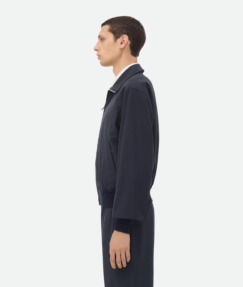Men's Fine Wool Blouson in Midnight blue Product Image