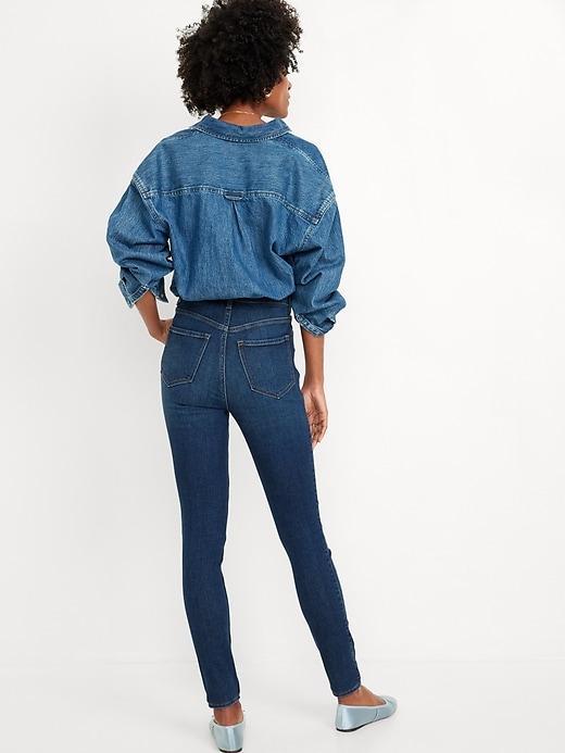 Extra High-Waisted Rockstar 360° Stretch Super-Skinny Jeans Product Image