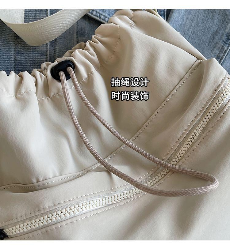 Plain Drawstring Crossbody Bag Product Image