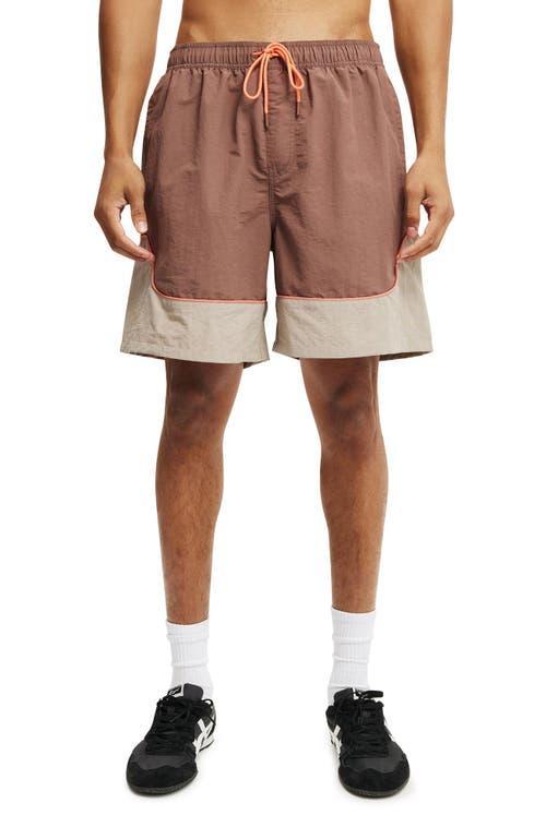 Cotton On Men's All Purpose Short in Burgandy  Gravel Panel at Nordstrom, Size X-Small Product Image