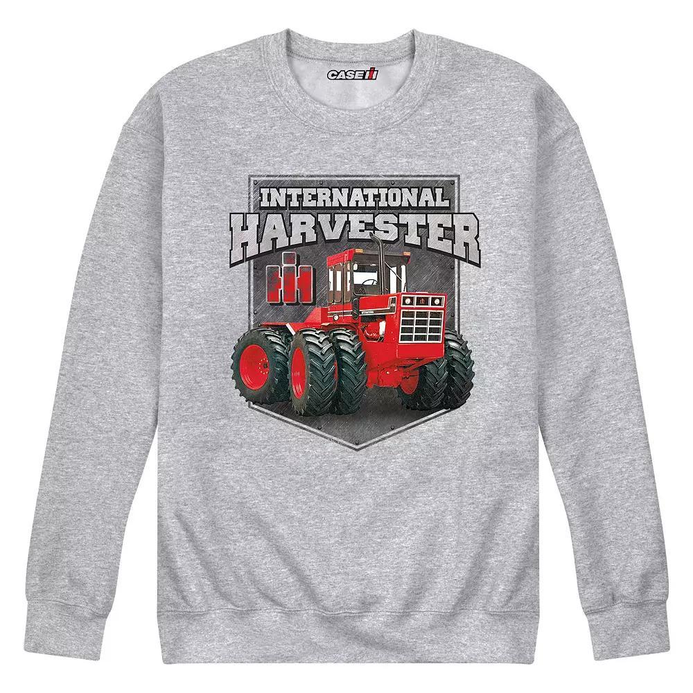 Men's Case IH Plate Badge Fleece Sweatshirt, Size: Medium, Gray Product Image