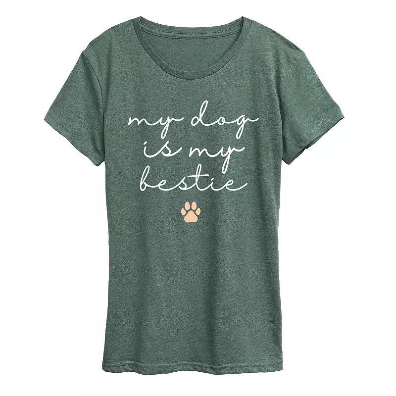 Plus My Dog Is My Bestie Graphic Tee, Women's,  Product Image
