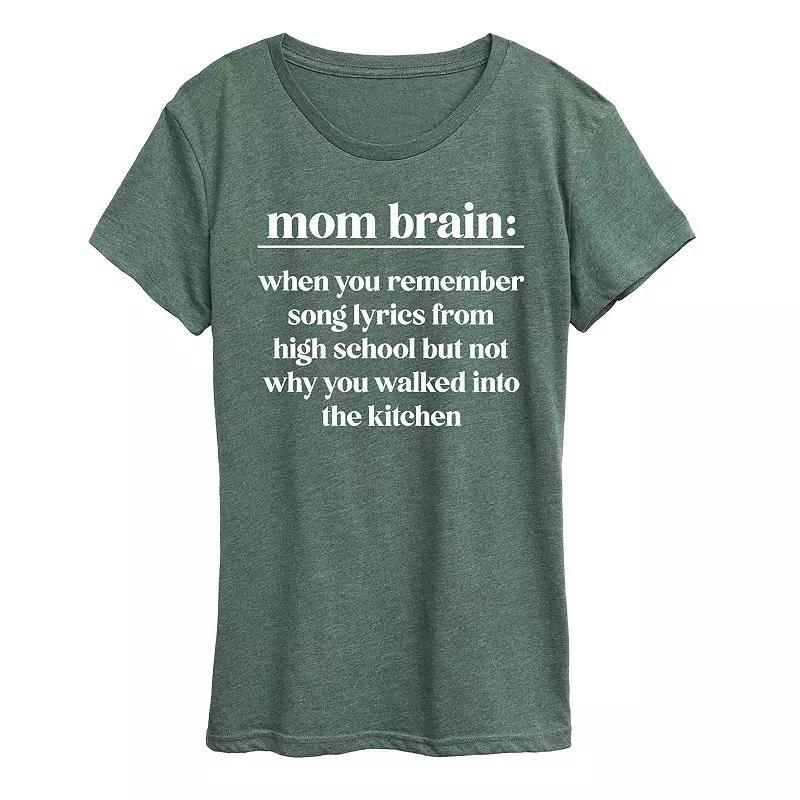 Women's Mom Brain Definition Graphic Tee, Girl's,  Product Image