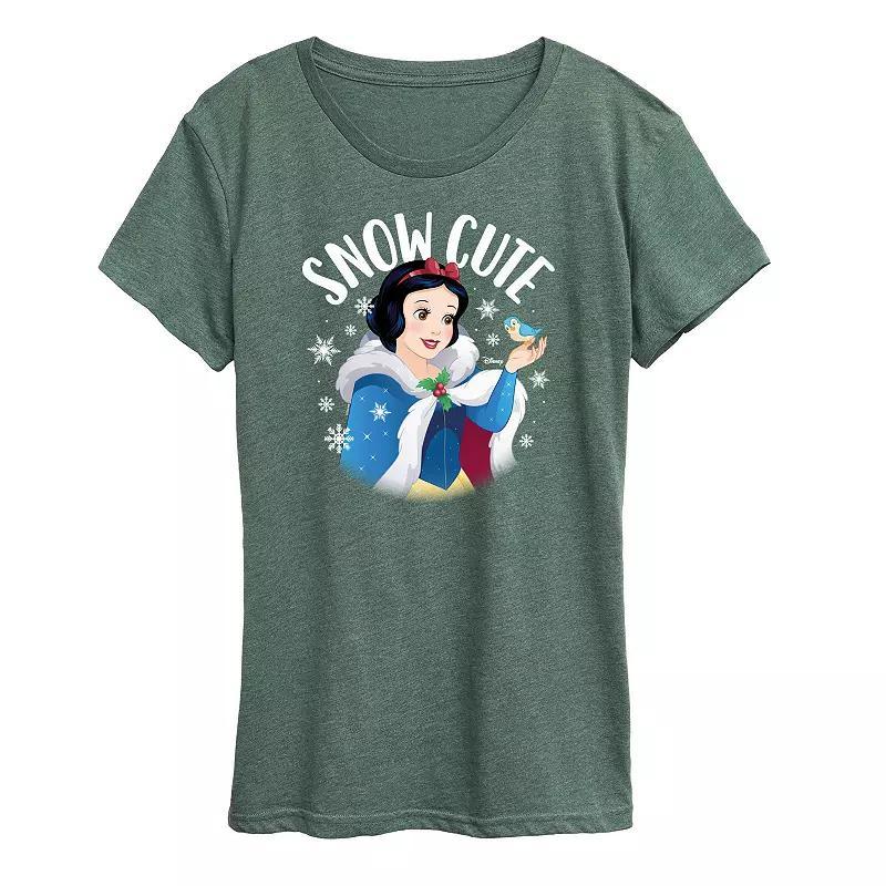 Disney Princess Snow White Women's "Snow Cute" Holiday Graphic Tee, Girl's,  Product Image