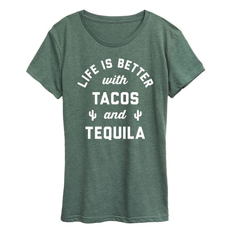 Women's Tacos And Tequila Graphic Tee,  Product Image