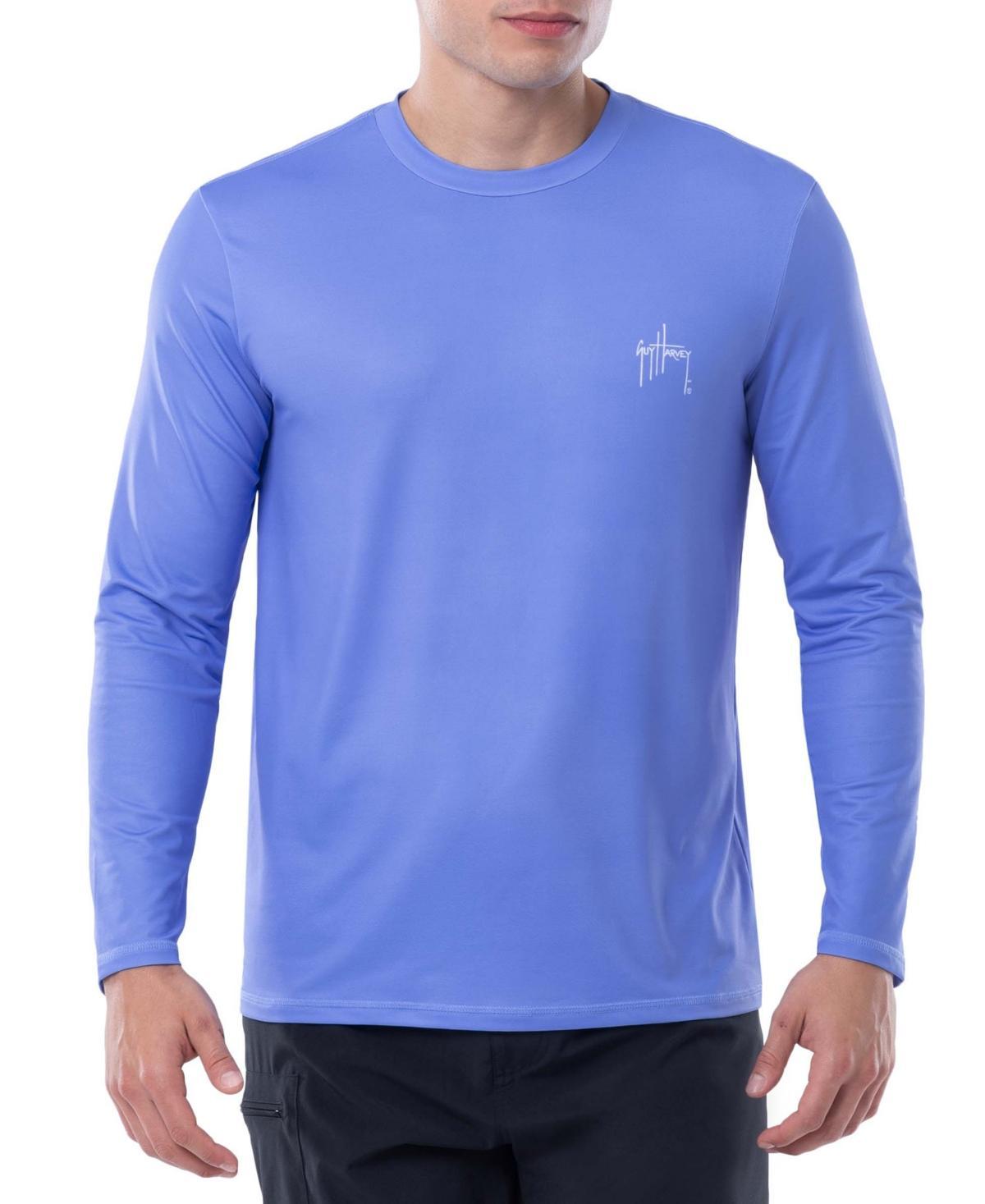 Guy Harvey Mens Core Logo Graphic Long-Sleeve Sun Protection T-Shirt Product Image