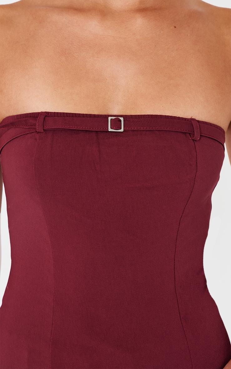 Burgundy Bengaline Buckle Bandeau Product Image