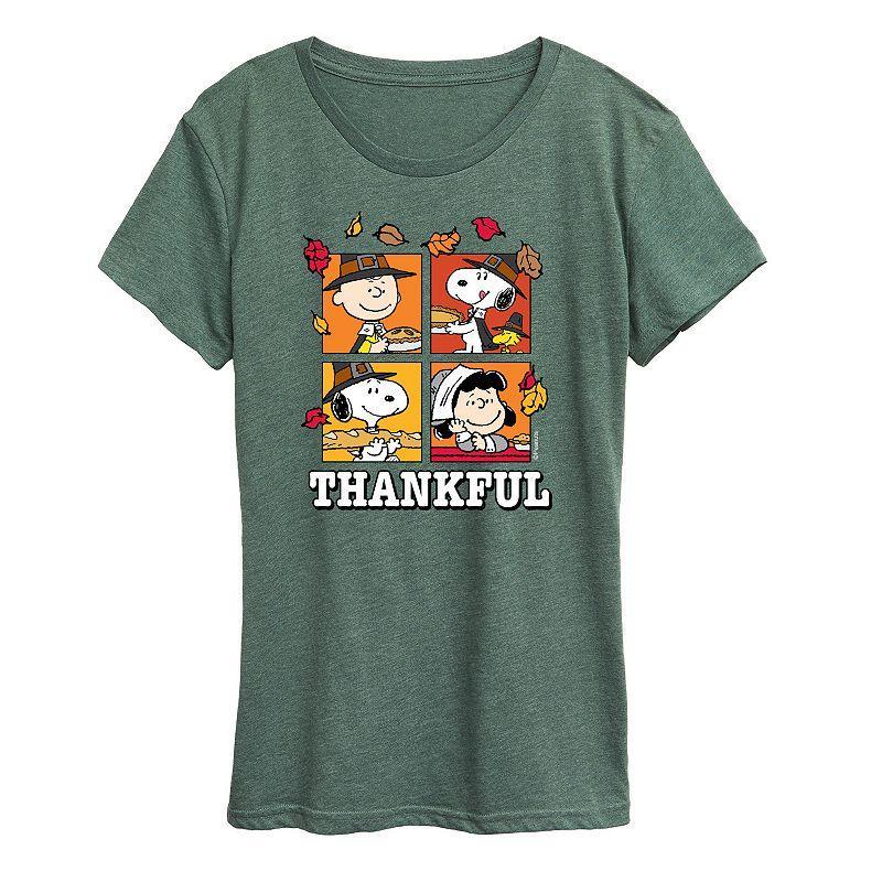 Women's Peanuts Thankful Graphic Tee, Girl's,  Product Image