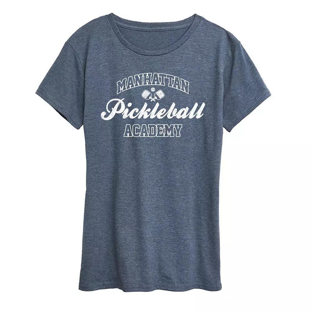 Plus Manhattan Pickleball Academy Graphic Tee, Women's, Size: 1XL, Black Product Image