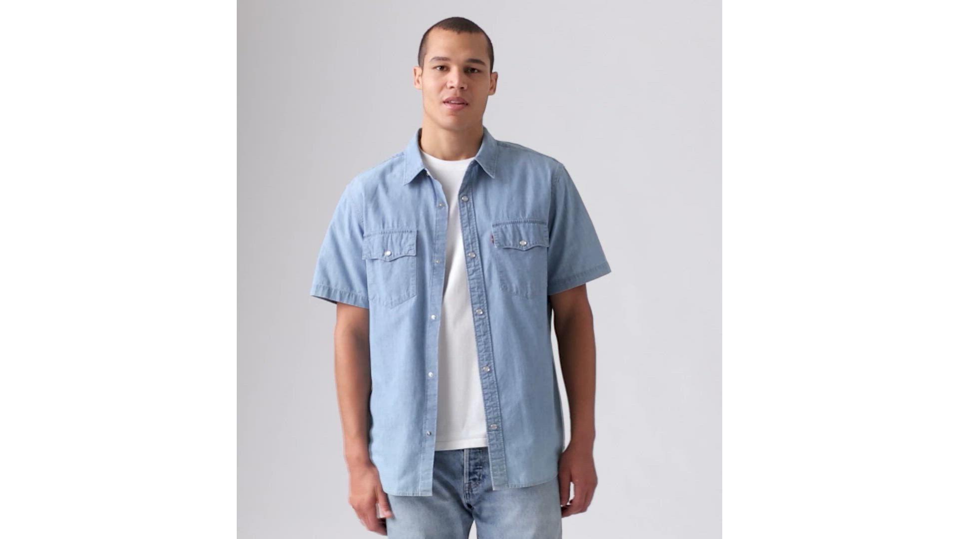 Short Sleeve Relaxed Fit Western Shirt Product Image