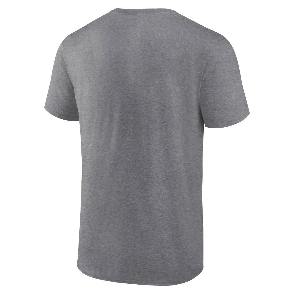 MLB Cleveland Guardians Men's Gray Bi-Blend Short Sleeve T-Shirt : Cotton-Polyester Blend, Crew Neck, Tagless Design Product Image