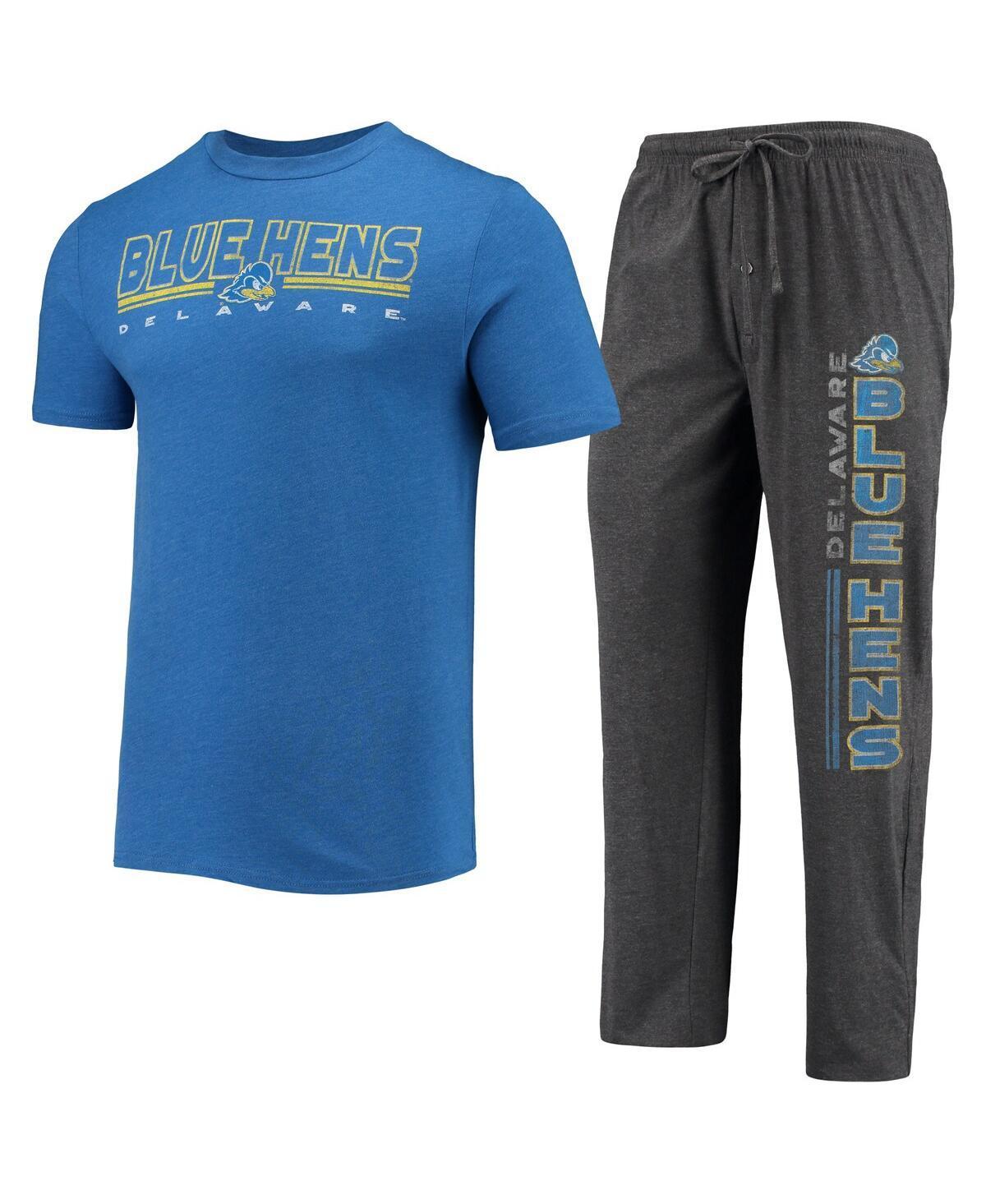 Mens Concepts Sport Heathered Charcoal/Royal Pitt Panthers Meter T-Shirt & Pants Sleep Set Product Image