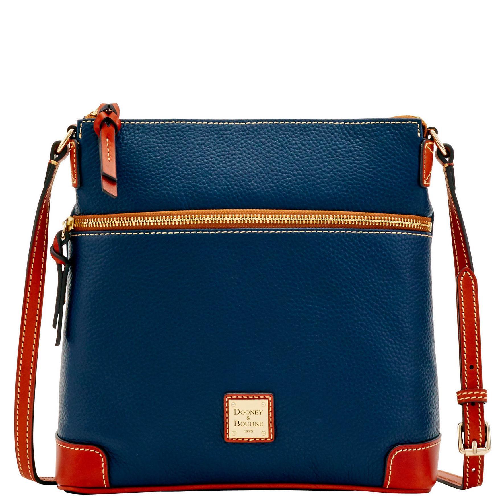 Dooney & Bourke Womens Pebble Grain Crossbody Leather Shoulder Bag in Sky Blue Product Image