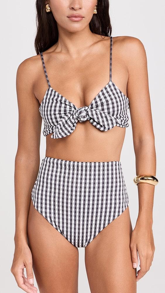 Sea Pucker Gingham Bikini Bottoms | Shopbop Product Image