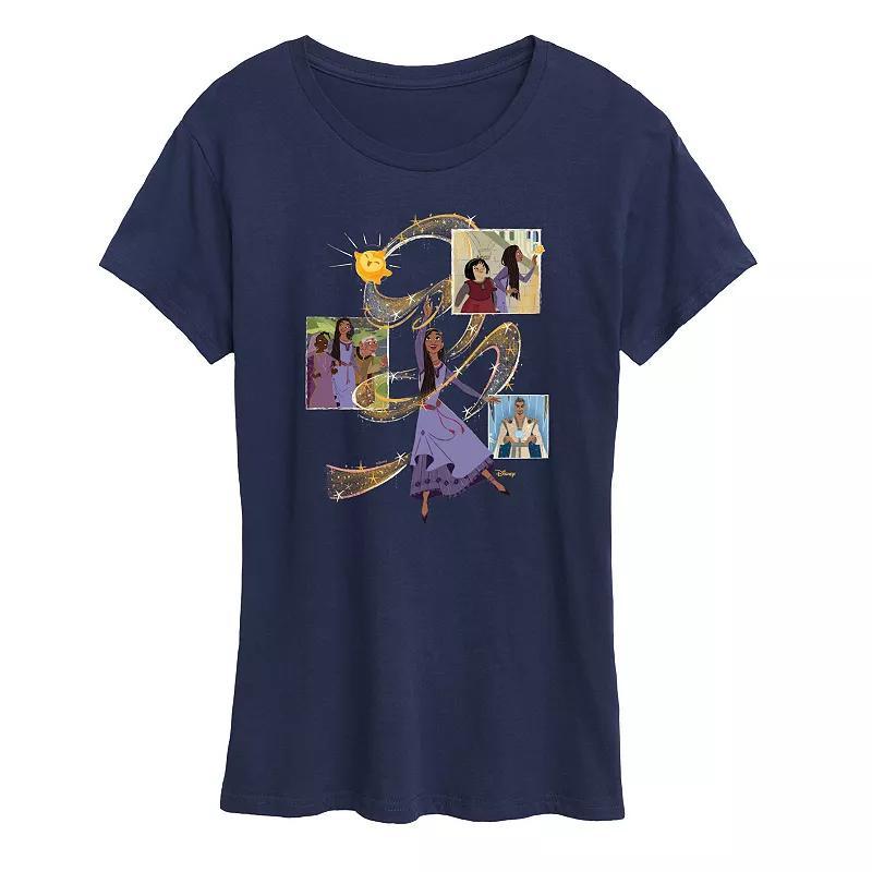 Disney's Wish Asha Women's Friends Graphic Tee, Girl's, Size: Small, Blue Product Image