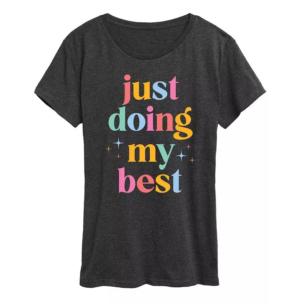 Women's Just Doing My Best Graphic Tee,  Product Image