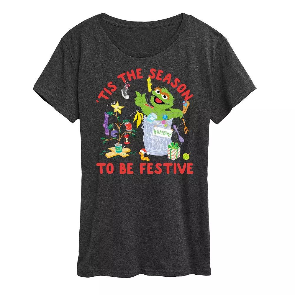 Women's Sesame Street 'Tis The Season Graphic Tee, Girl's,  Product Image