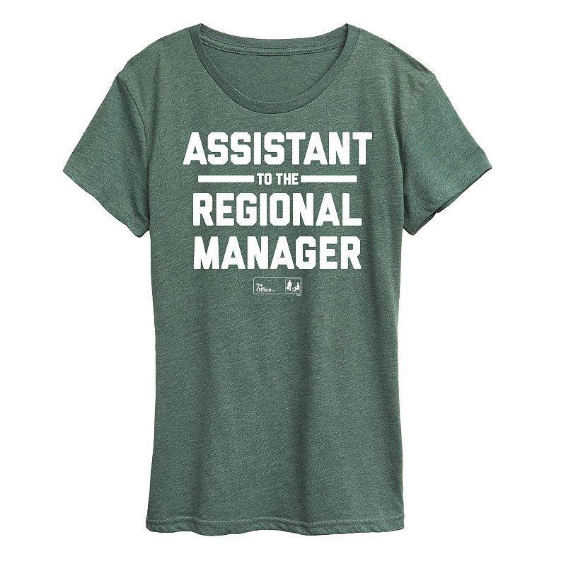 Women's The Office Assistant to the Regional Manager Graphic Tee, Size: XXL, Grey Gray Product Image