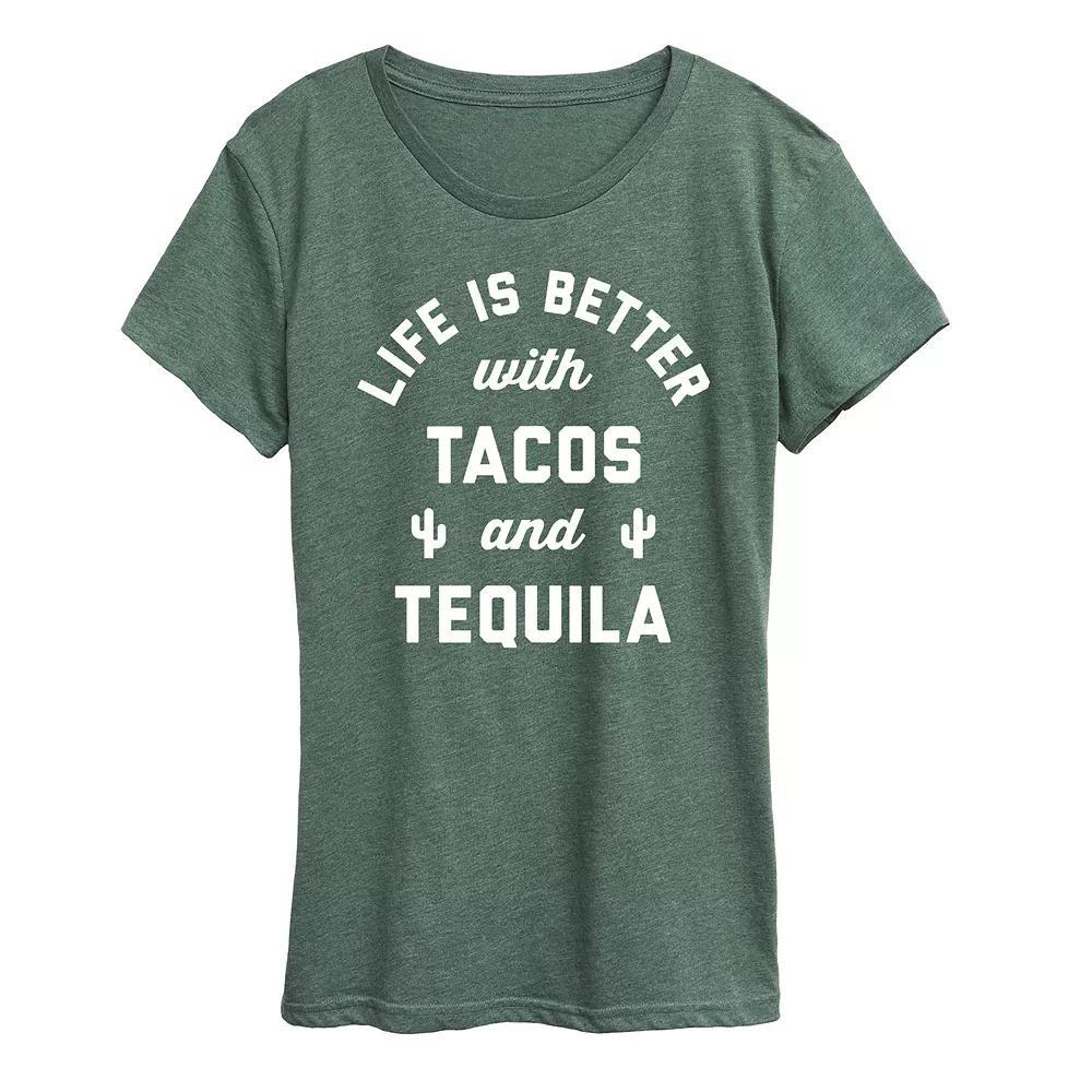 Women's Tacos And Tequila Graphic Tee,  Product Image