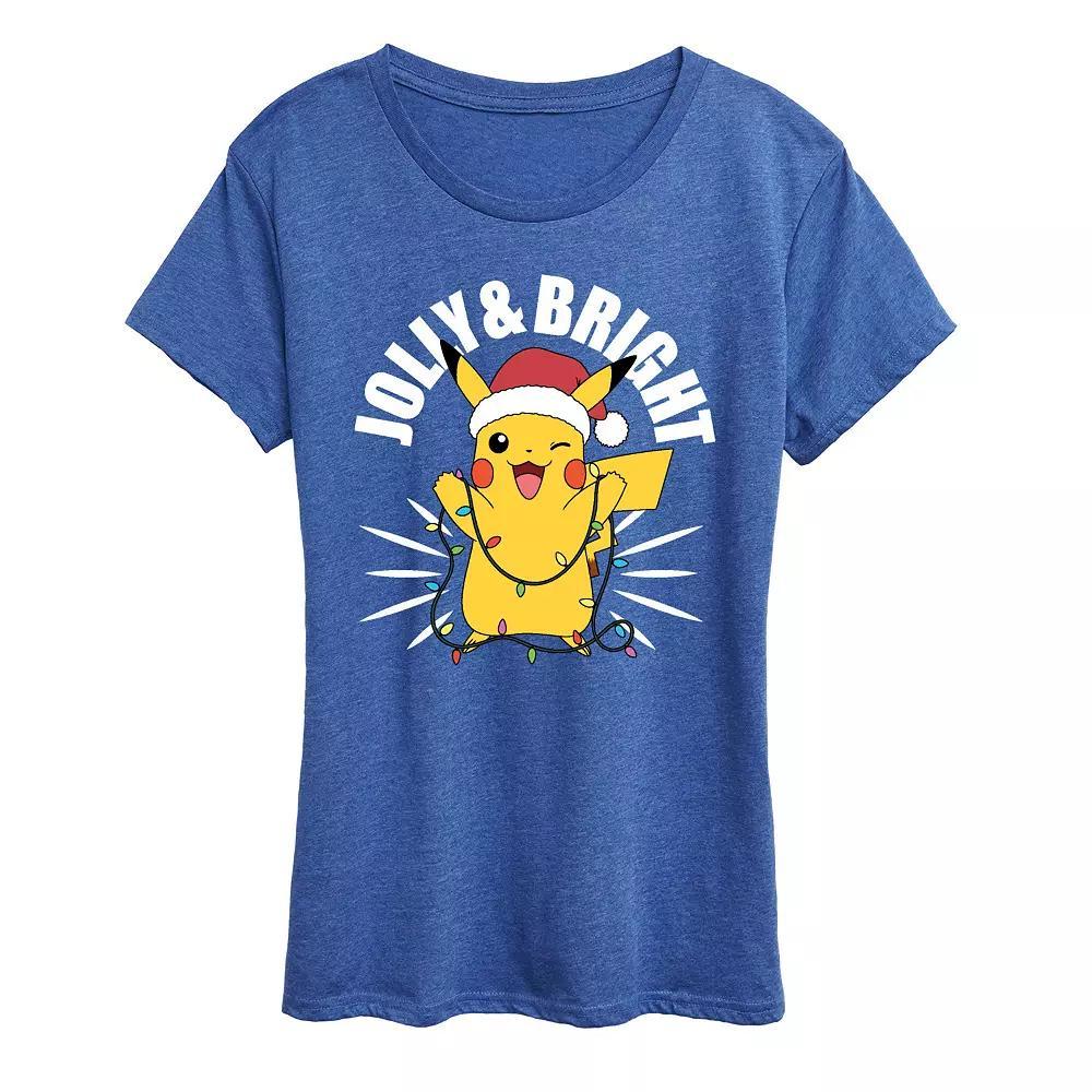 Women's Pokemon Merry And Bright Tee,  Product Image