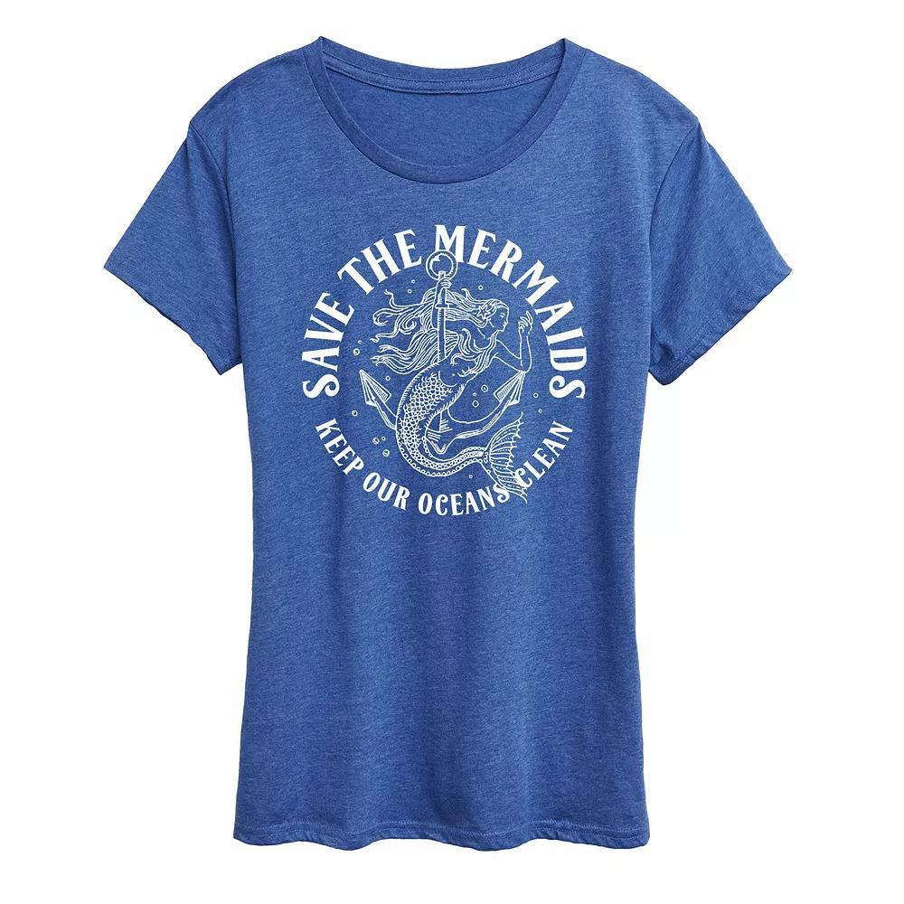 Women's Save The Mermaids Graphic Tee,  Product Image