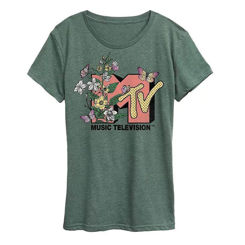 Women's MTV Botanical Art Graphic Tee,  Product Image