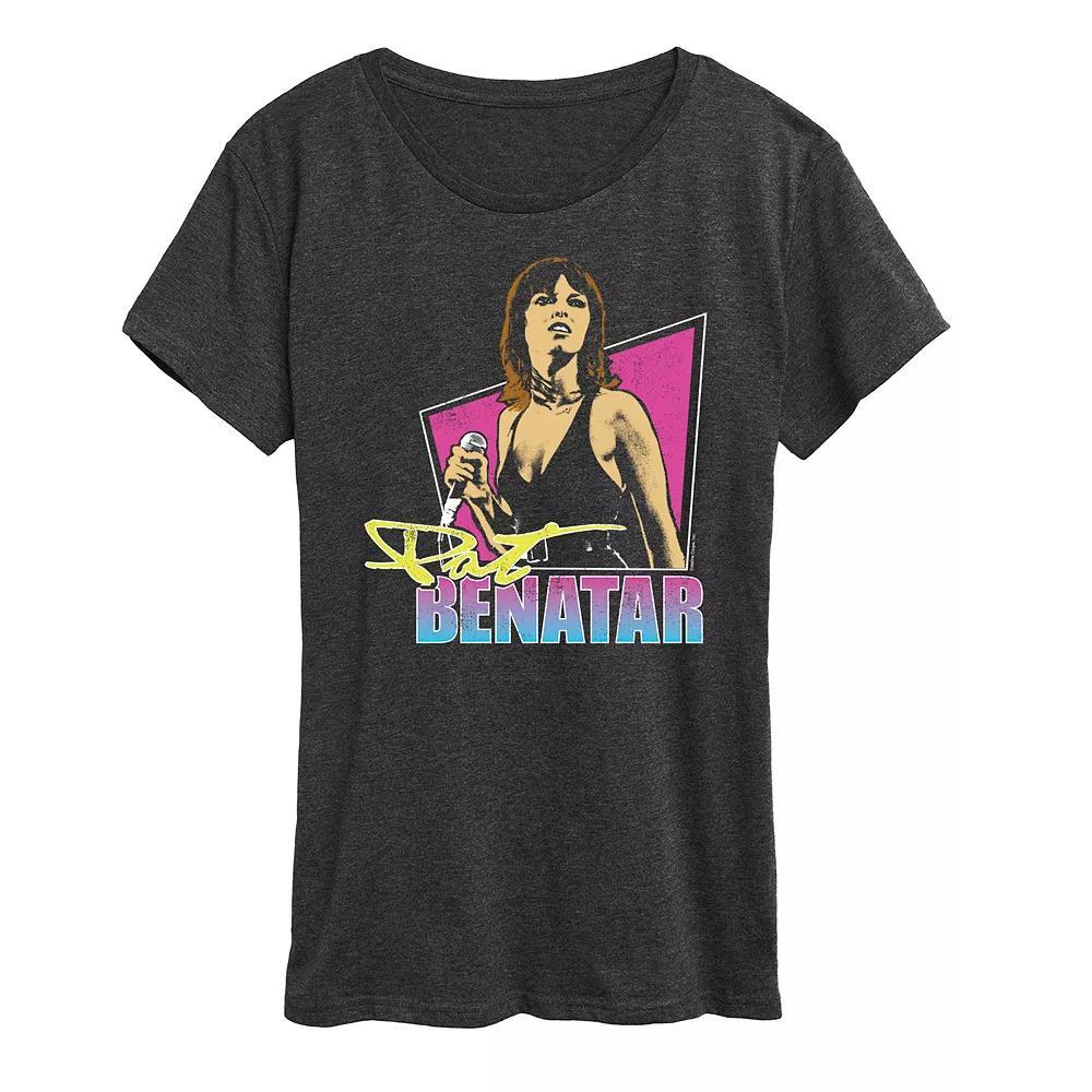 Women's Pat Benatar Cameo Graphic Tee, Size: XL, Black Product Image