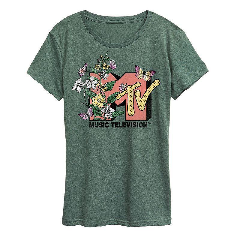 Women's MTV Botanical Art Graphic Tee,  Product Image