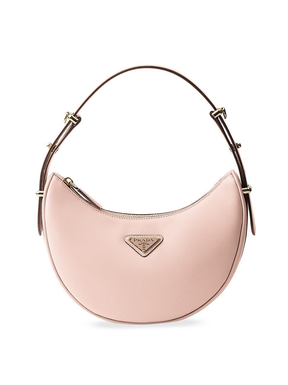 Womens Arqu Leather Shoulder Bag Prada Product Image