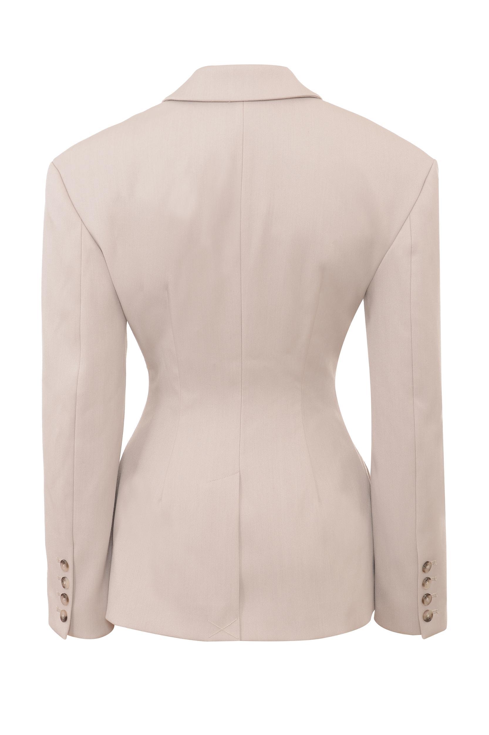 Hudson  beige hourglass blazer Product Image