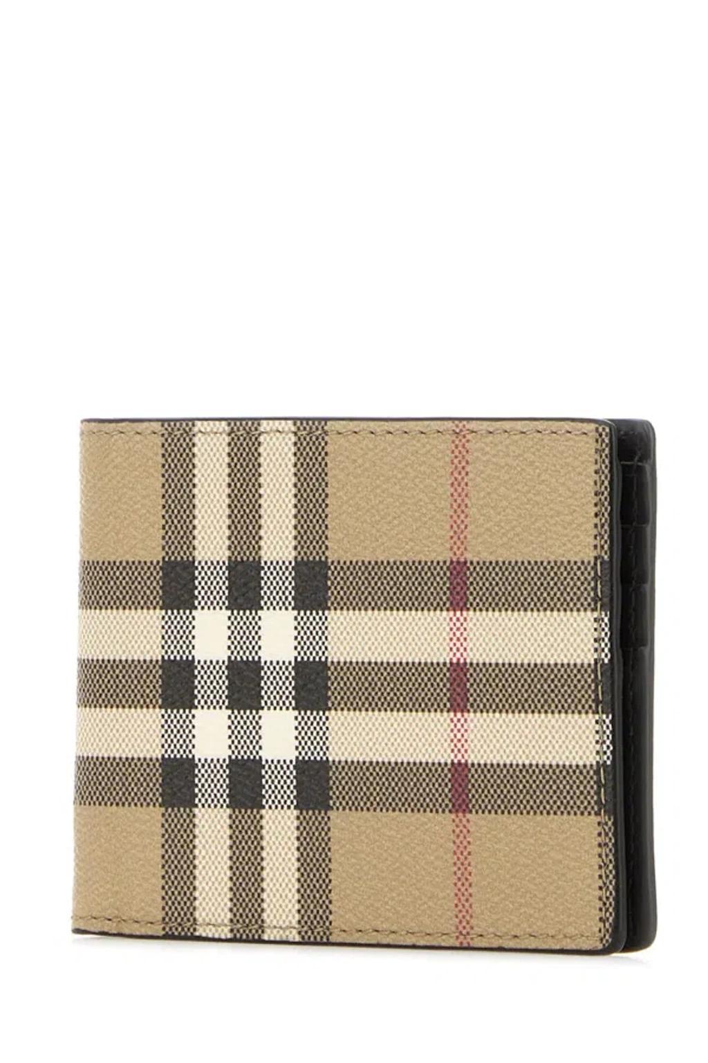 BURBERRY Printed Canvas Wallet In Neutral Product Image