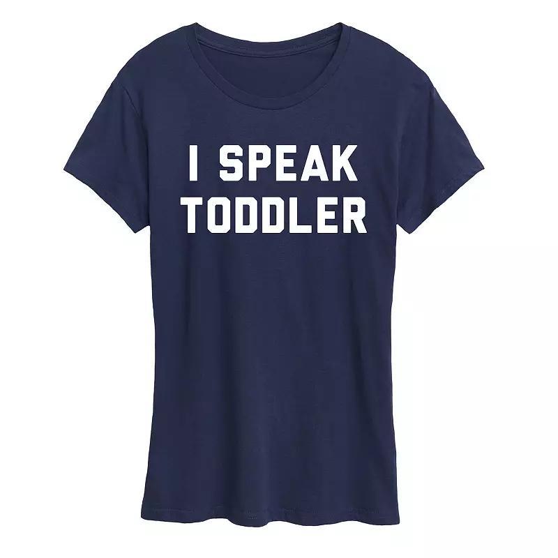 Women's I Speak Toddler Graphic Tee, Toddler Girl's,  Product Image