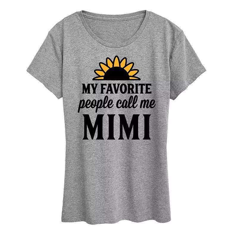 Women's Favorite People Call Me Mimi Graphic Tee,  Product Image