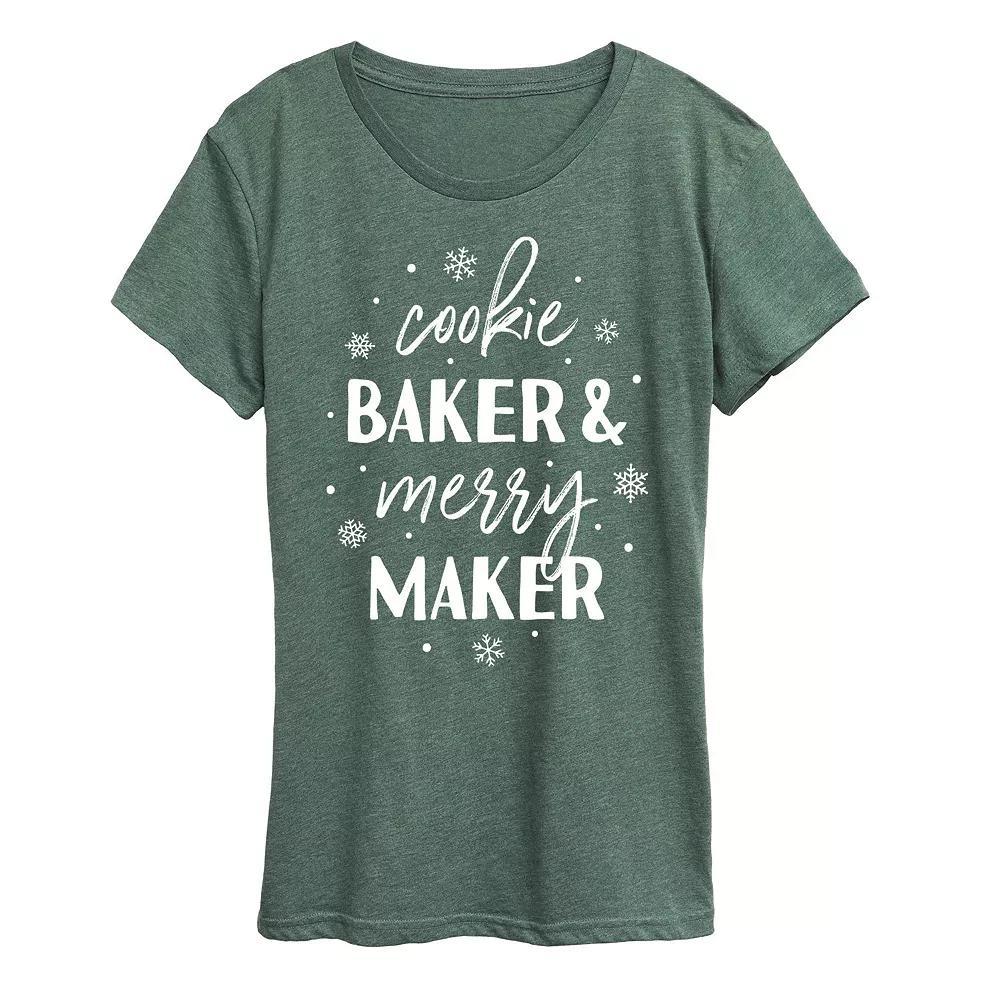 Plus Cookie Baker And Merry Maker Graphic Tee, Women's,  Product Image