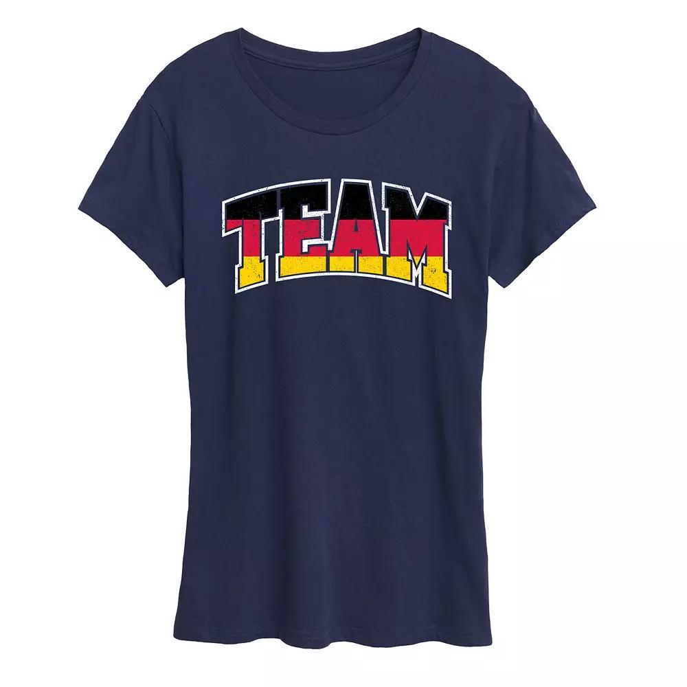 Women's Team Germany Graphic Tee, Size: Large, Black Product Image