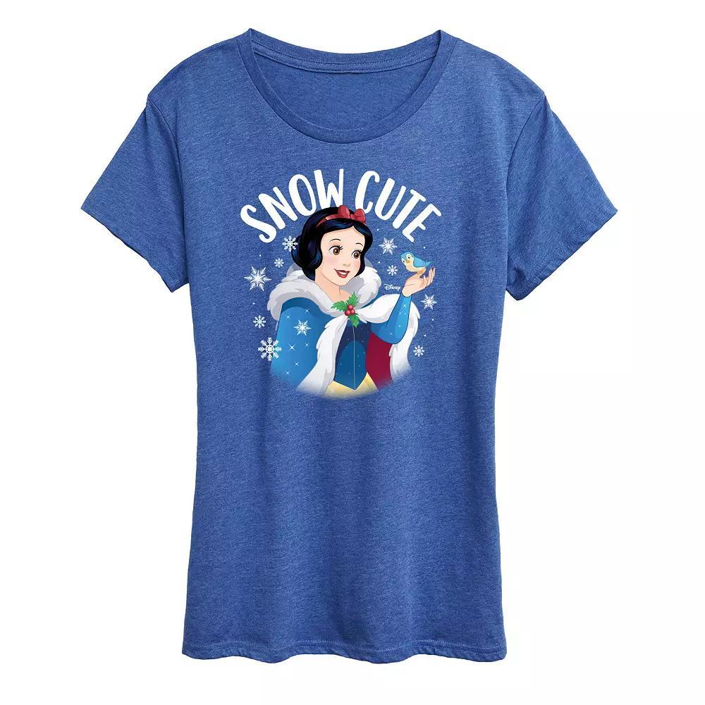 Disney Princess Snow White Women's "Snow Cute" Holiday Graphic Tee, Girl's,  Product Image