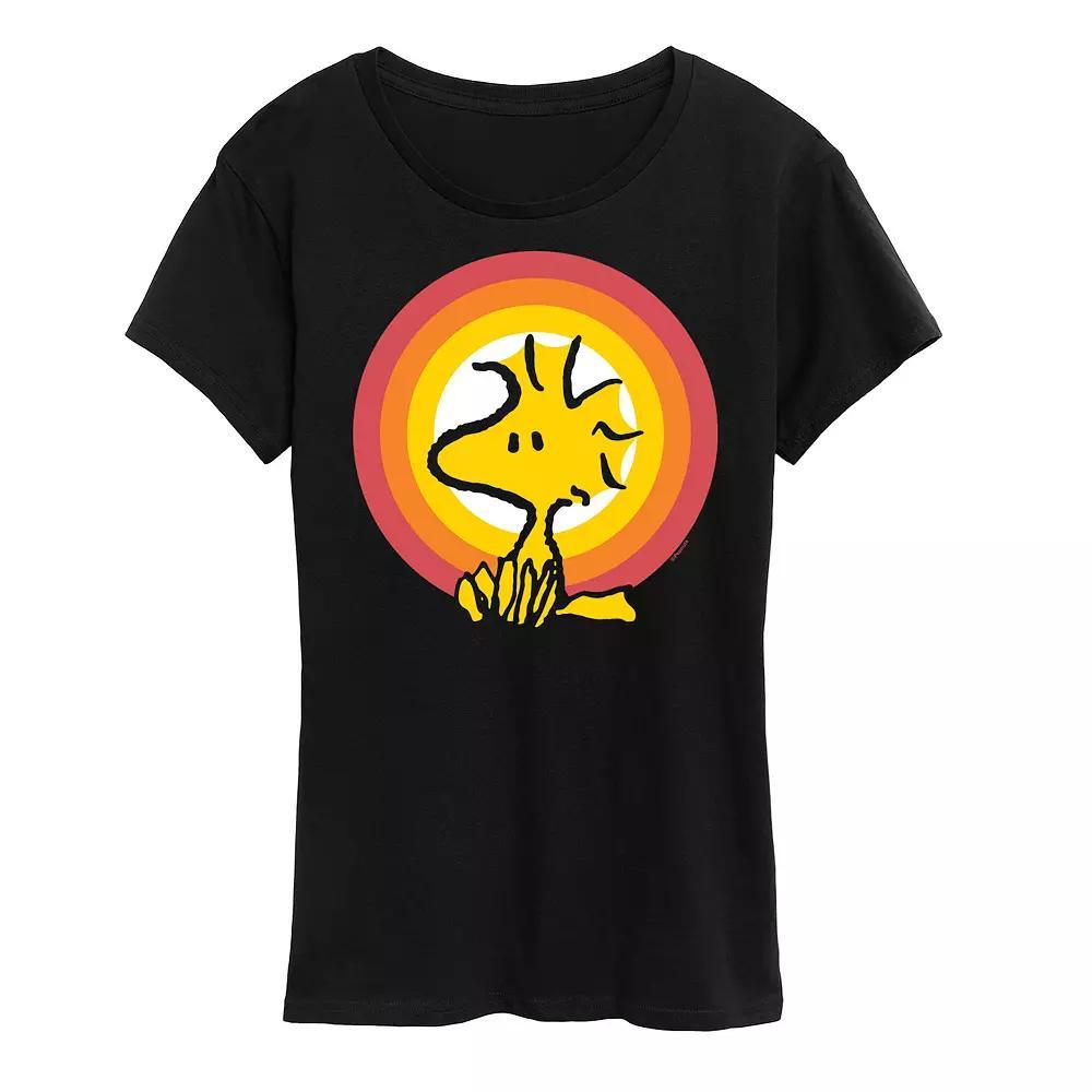 Womens Peanuts Woodstock Sunset Graphic Tee Product Image