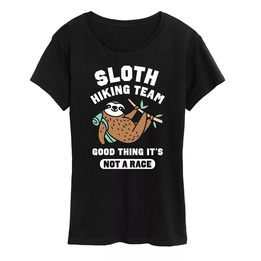 Plus Sloth Hiking Team Graphic Tee, Women's,  Product Image