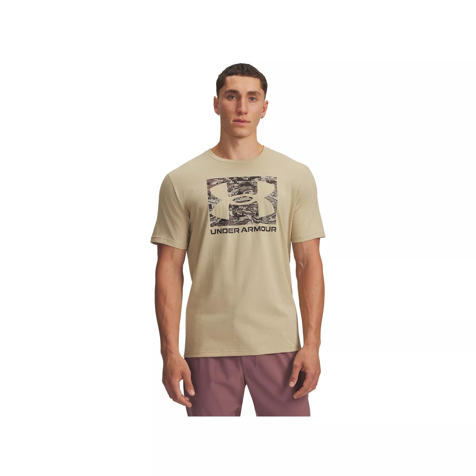 Big & Tall Under Armour Camo Boxed Logo Tee, Men's,  Product Image