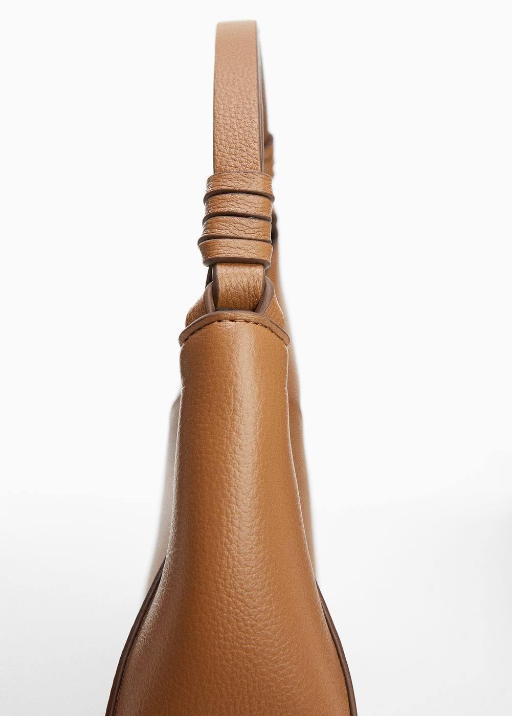 Leather-effect shoulder bag - Women | MANGO USA Product Image