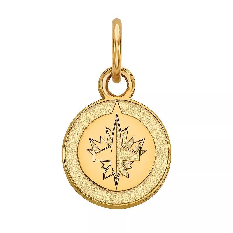 LogoArt 14k Gold Winnipeg Jets Mini Pendant, Womens 14k White Gold Product Image