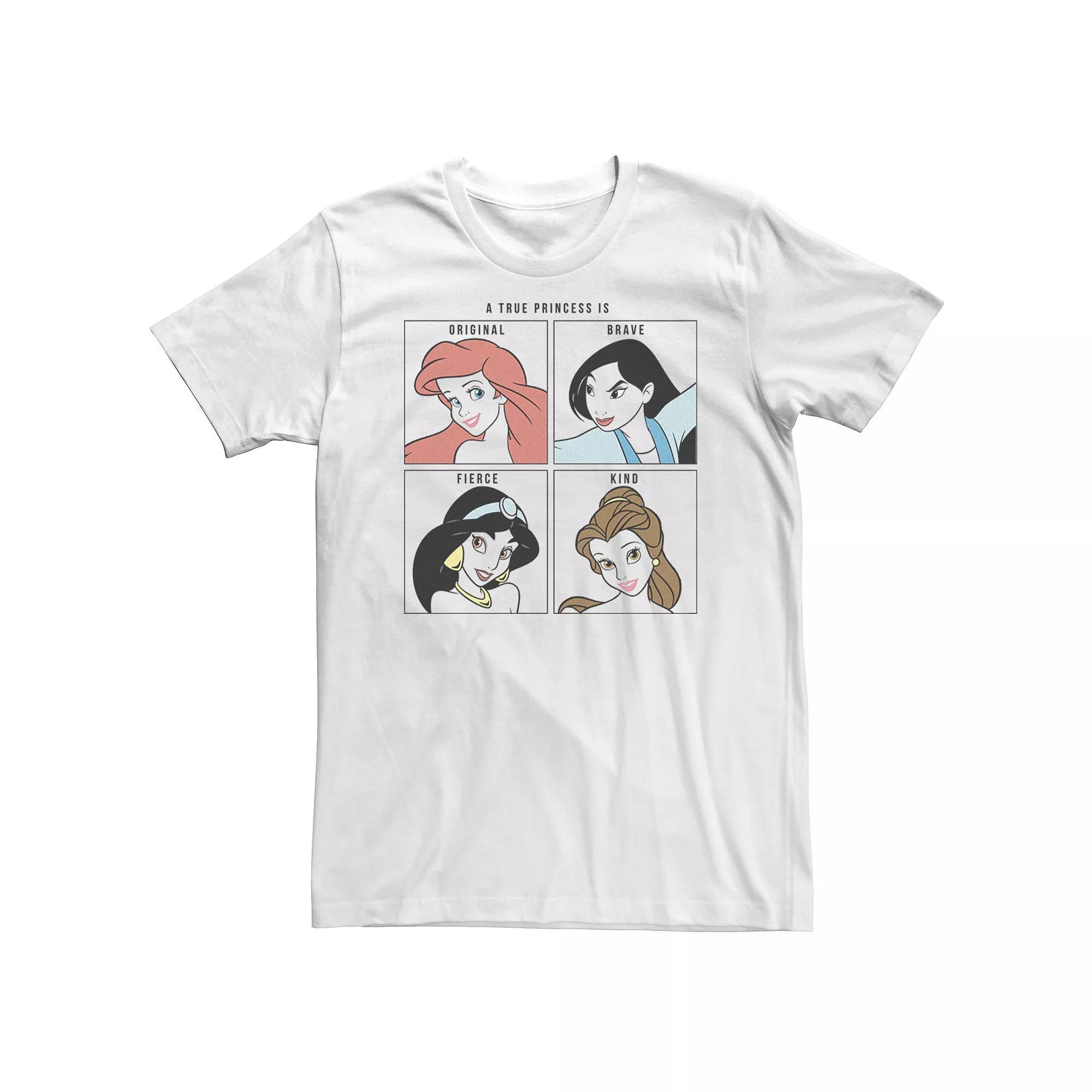 Big & Tall Disney Princess True Princess Is Original Brave Fierce Kind Tee, Men's,  Product Image