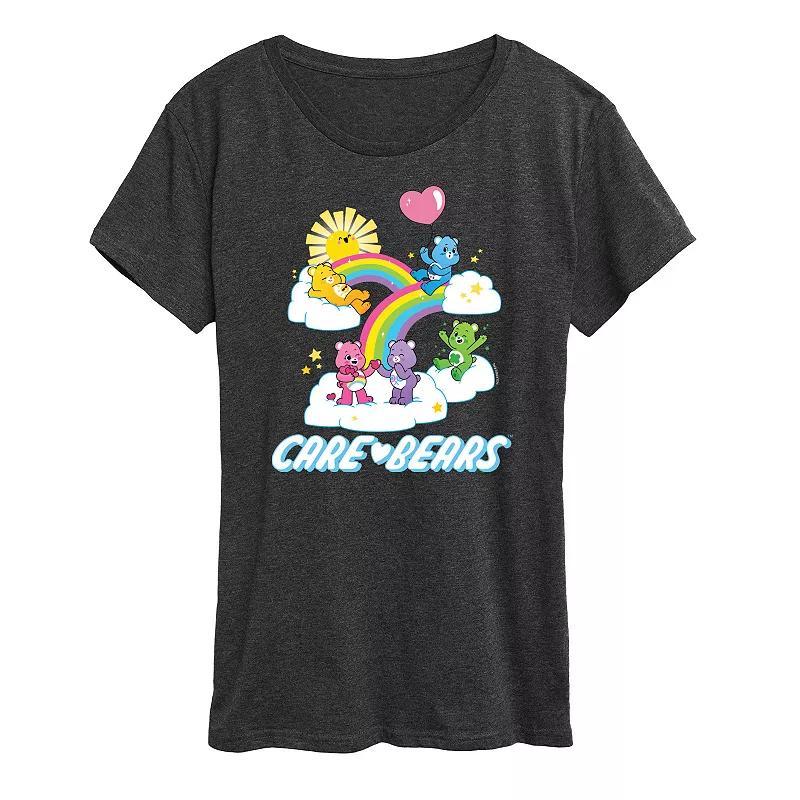 Women's Care Bears Group Logo Graphic Tee, Size: Medium, Blue Product Image