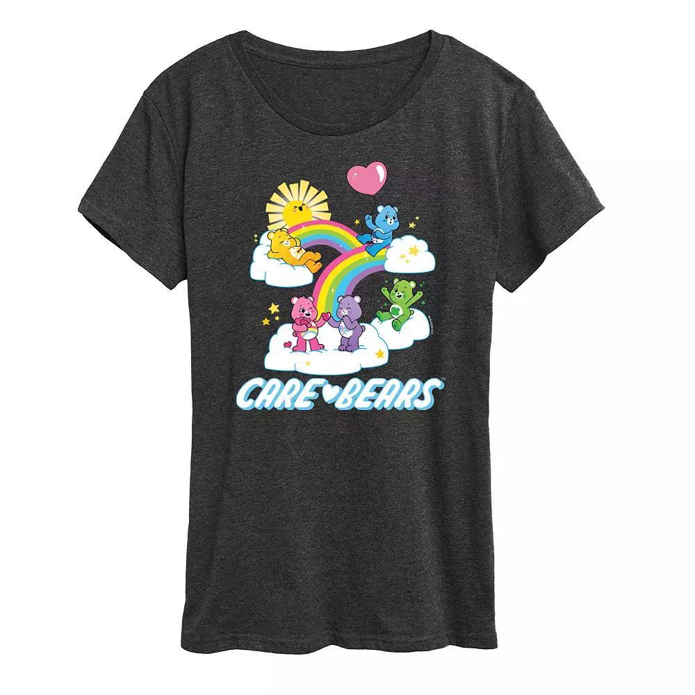 Women's Care Bears Group Logo Graphic Tee, Size: Medium, Blue Product Image