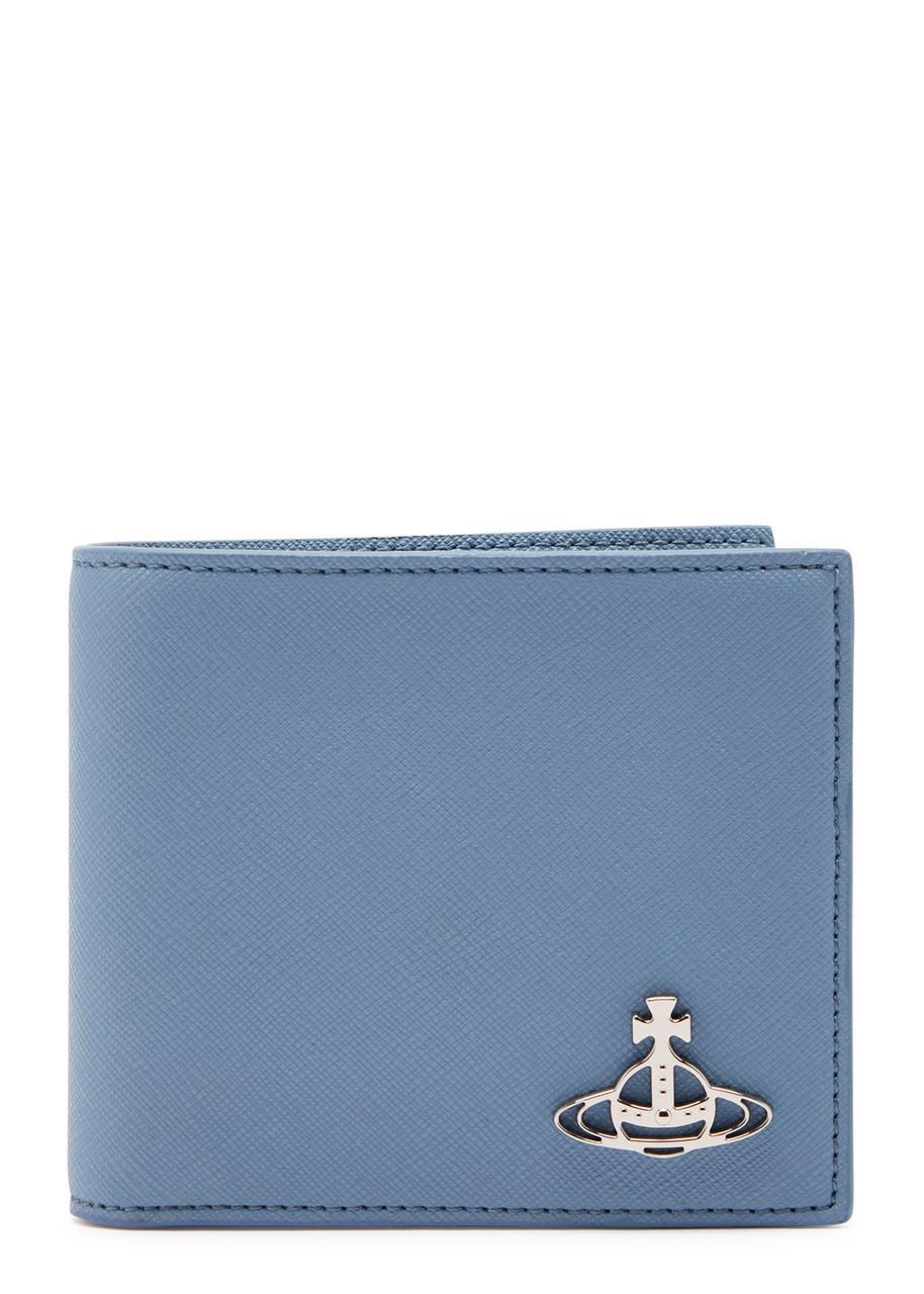 VIVIENNE WESTWOOD Orb Saffiano Leather Wallet In Blue Product Image