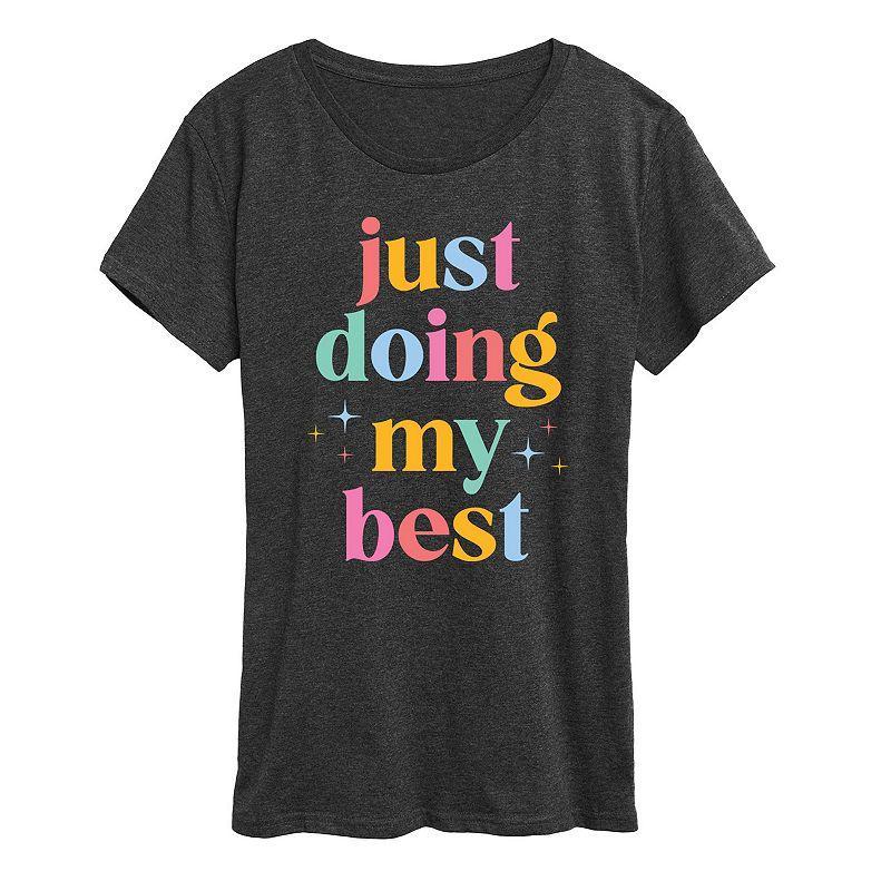 Women's Just Doing My Best Graphic Tee,  Product Image
