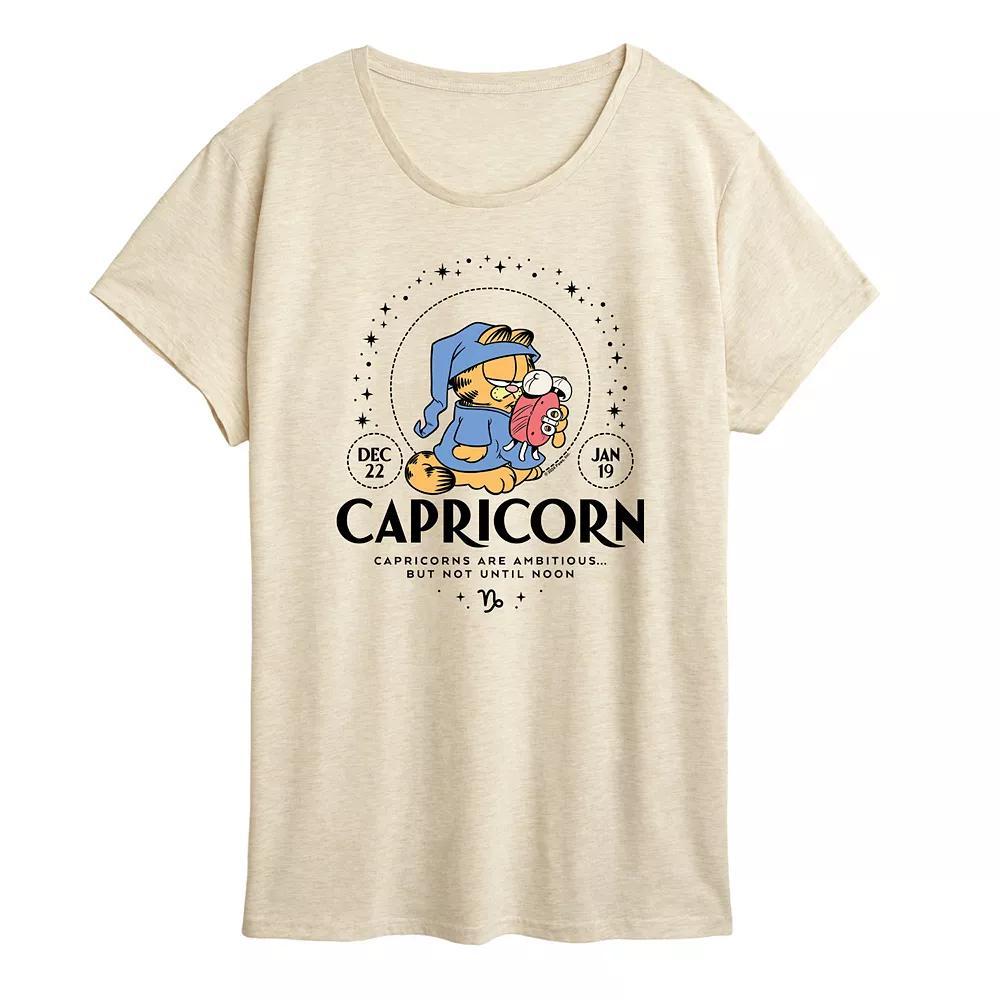 Plus Garfield Capricorn Graphic Tee, Women's,  Product Image